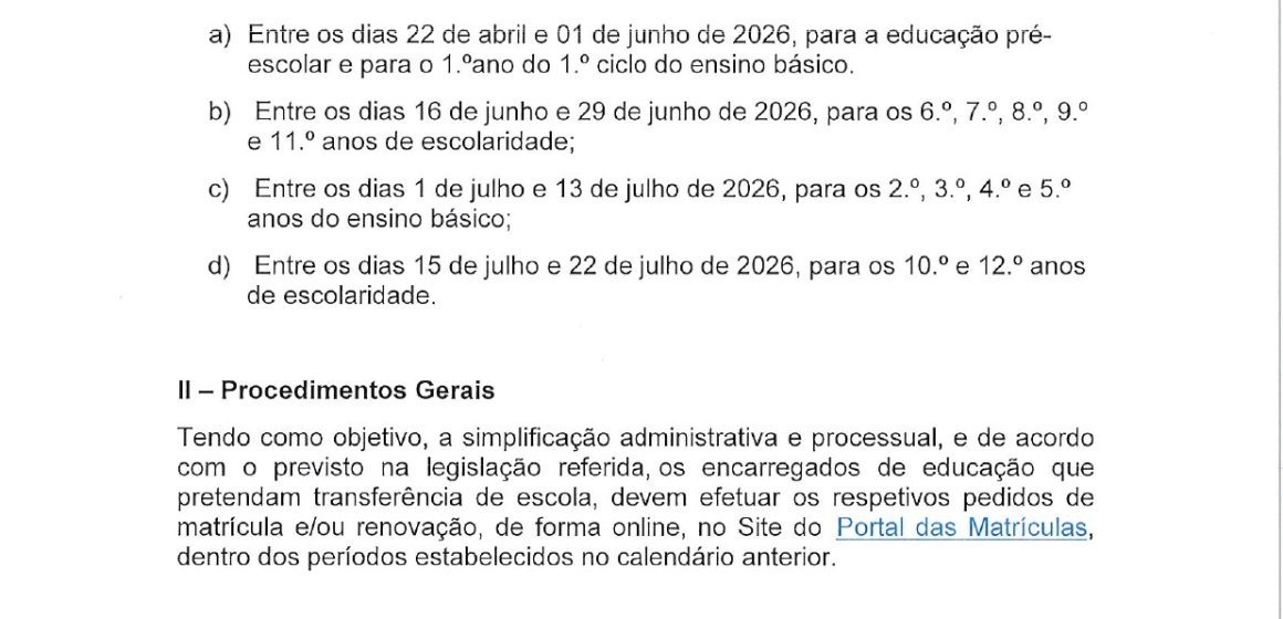 Matrículas 2026-2027